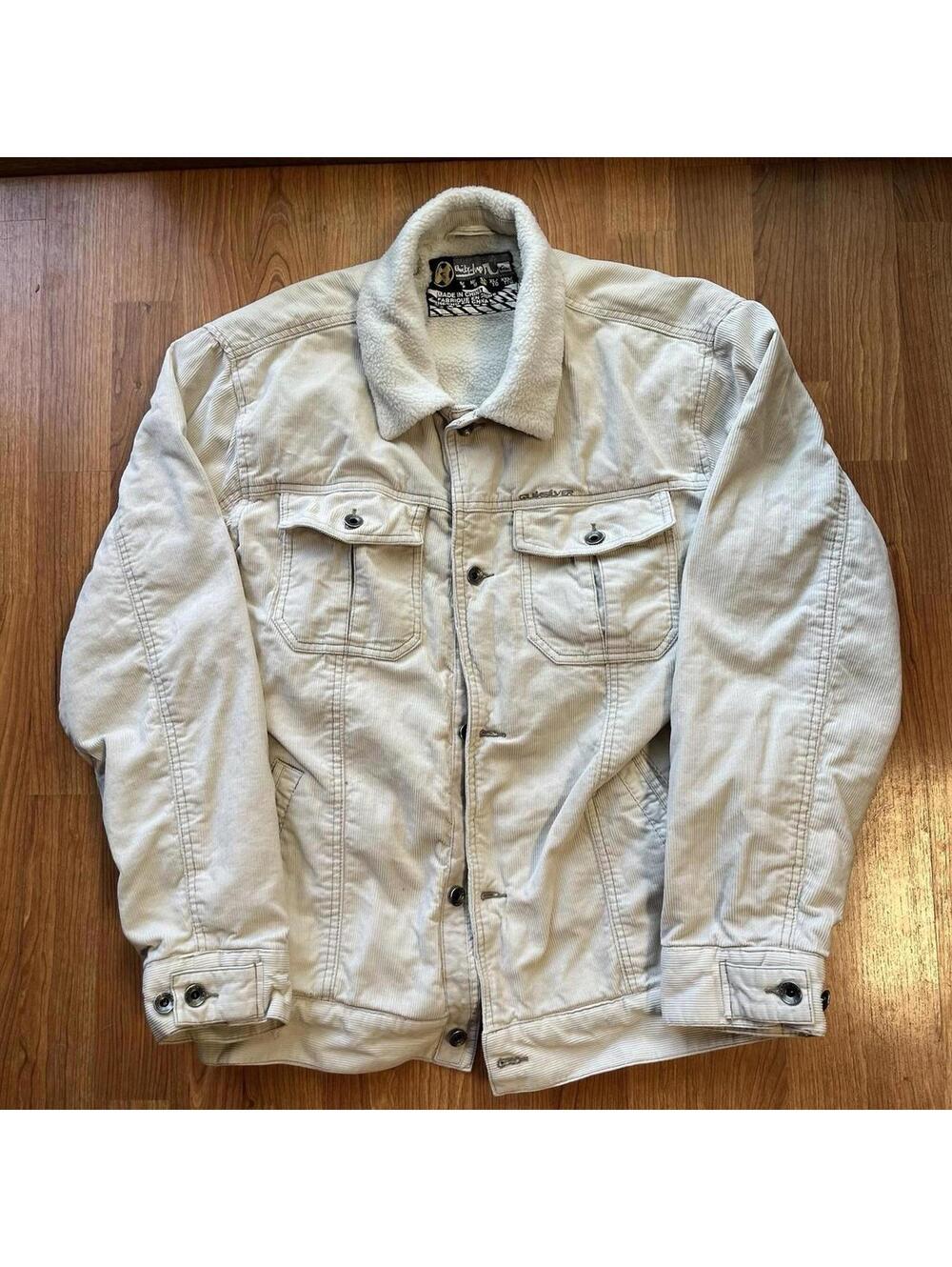90s Vintage Y2K surfwear grail quicksilver wool lined jacket  Size L